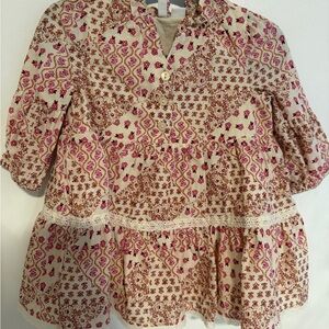 Janie and Jack Pink Floral Baby Dress